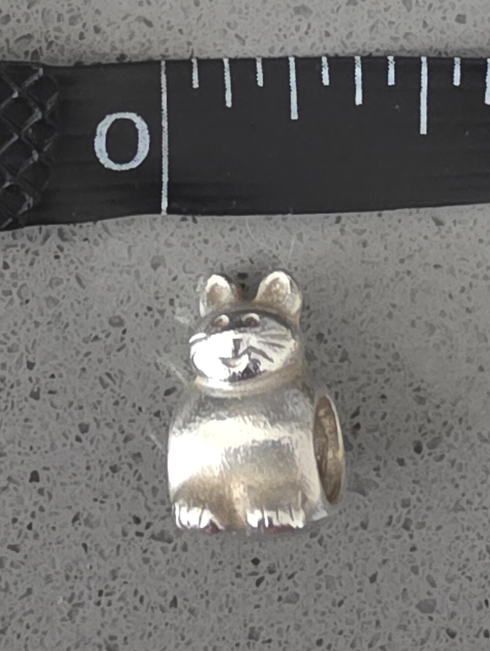 Pandora | Sitting Cat Authentic Sterling Silver Charm - Picture 2 of 3
